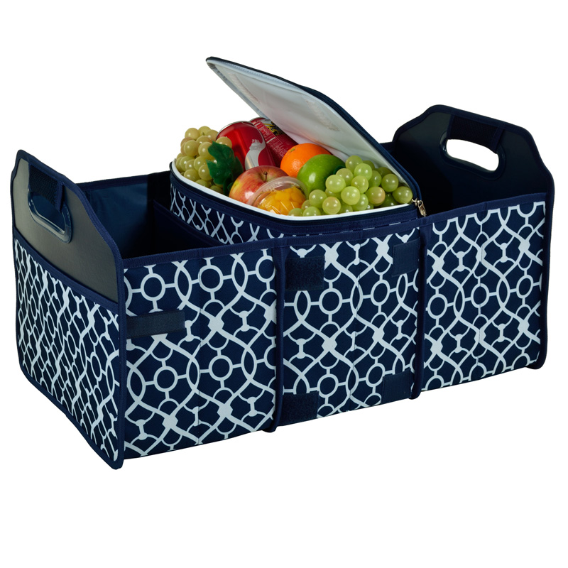 Collapsible Trunk Organizer with 21 Can Cooler