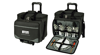 Deluxe Picnic Cooler for Four on Wheels