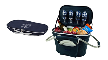 Collapsible Insulated Picnic Basket for 4