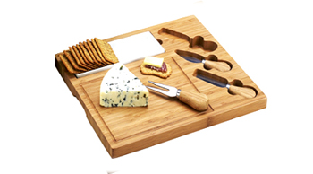 Picnic At Ascot Acacia Bar Board With Magnetic Knife : Target